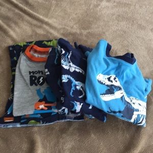 3 Pairs of Long Sleeve 5T Boys Pajamas